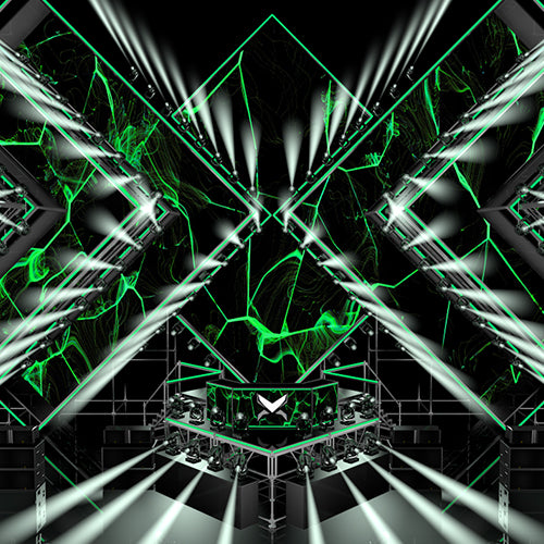 Apex Neon 3D Stage background for dj, OBS Streamlabs