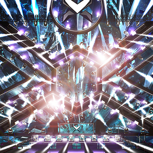 Ultra 3D Stage background for dj, OBS Streamlabs