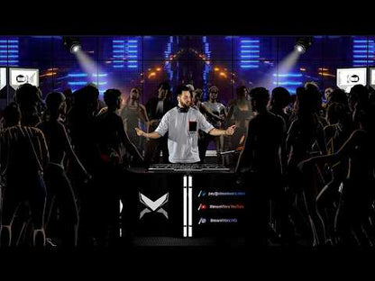 Boiler Room Video 3D Stage background for dj, OBS Streamlabs