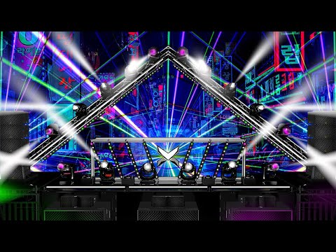 SoundWave Video 3D Stage background for dj, OBS Streamlabs