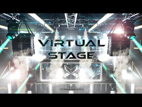 Underground Pro Video 3D Stage background for dj, OBS Streamlabs
