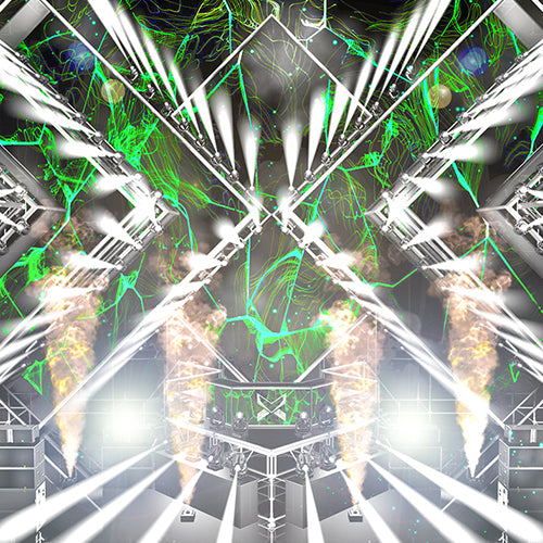 Apex Neon Pro 3D Stage background for dj, OBS Streamlabs