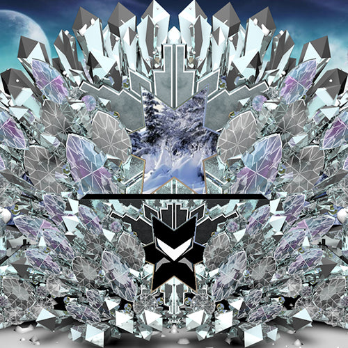 Frozen 3D Stage background for dj, OBS Streamlabs