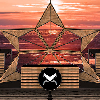 Good Vibes 3D Stage background for dj, OBS Streamlabs