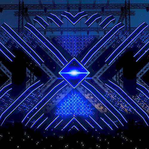 Mega 3D Stage background for dj, OBS Streamlabs