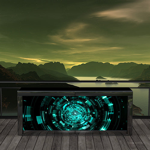 Minimal 3D Stage background for dj, OBS Streamlabs