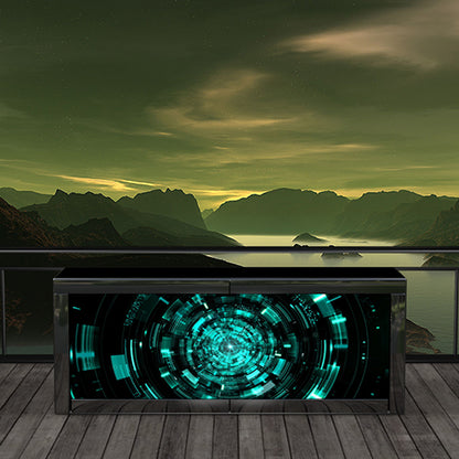 Minimal 3D Stage background for dj, OBS Streamlabs