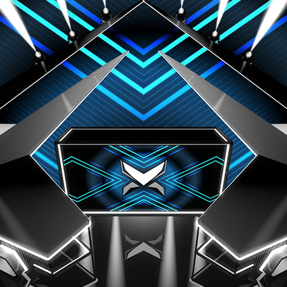 Stealth 3D Stage background for dj, OBS Streamlabs