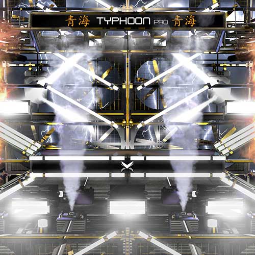 Typhoon Pro 3D Stage background for dj, OBS Streamlabs