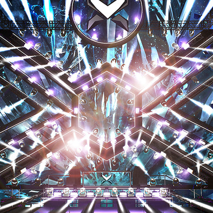 Ultra 3D Stage background for dj, OBS Streamlabs