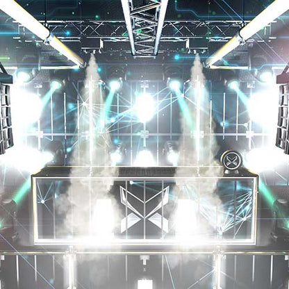 Underground Pro 3D Stage background for dj, OBS Streamlabs