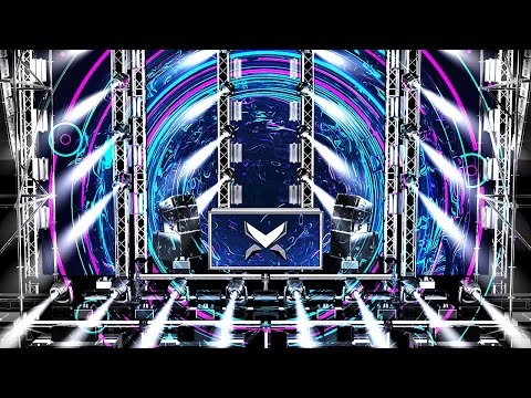 Alpha Video 3D Stage background for dj, OBS Streamlabs