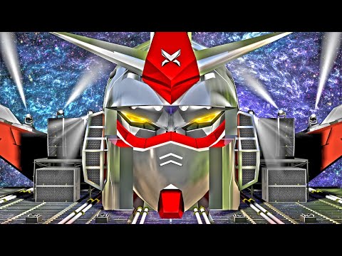 Gundam Video 3D Stage background for dj, OBS Streamlabs