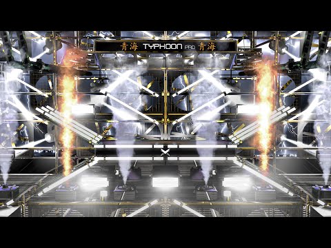 Typhoon Pro Video 3D Stage background for dj, OBS Streamlabs